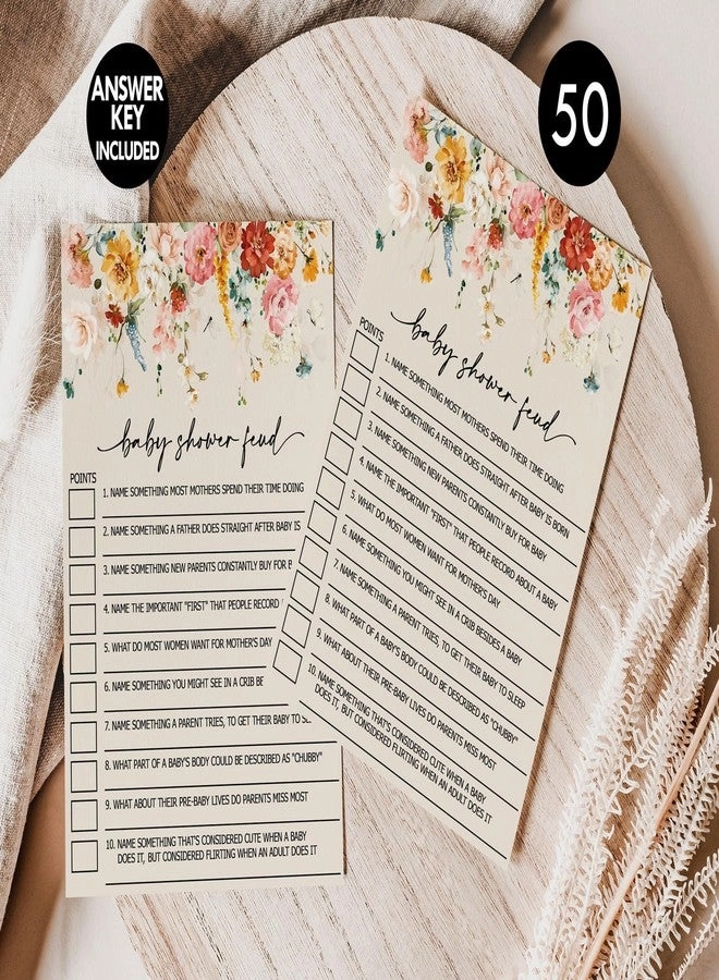 Family Feud Game Cards - 50