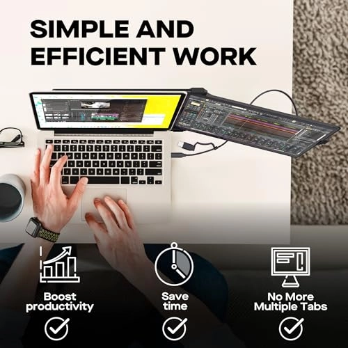 Duex Plus DS - 13.3" FHD 1080P USB Type-C/HDMI Plug and Play