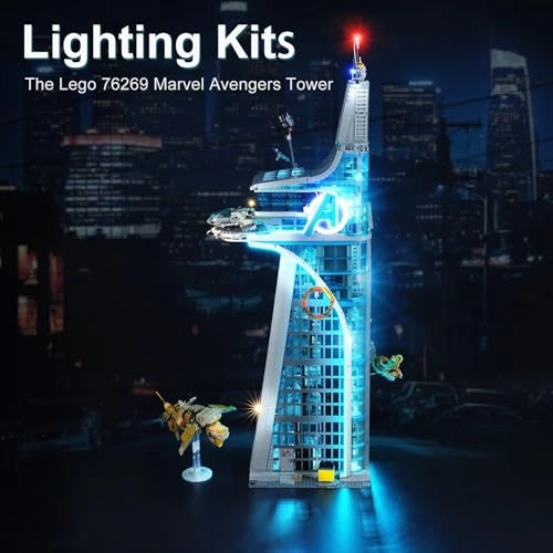 LED Light Kit - Plastic Marvel Avengers for LEGO Marvel Avengers Tower 76269