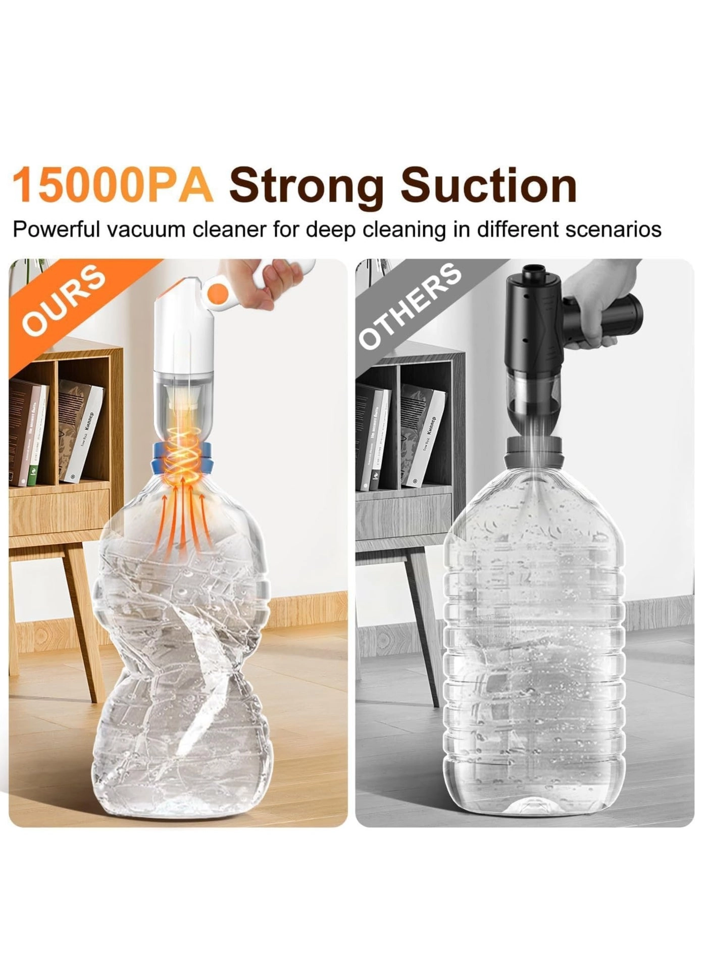 Handheld Car Vacuum Cleaner - 4000mAh