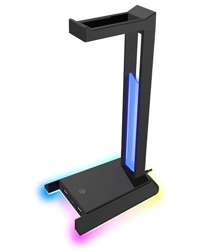 Headset Stand for Headphones - RGB Lighting and USB Hub