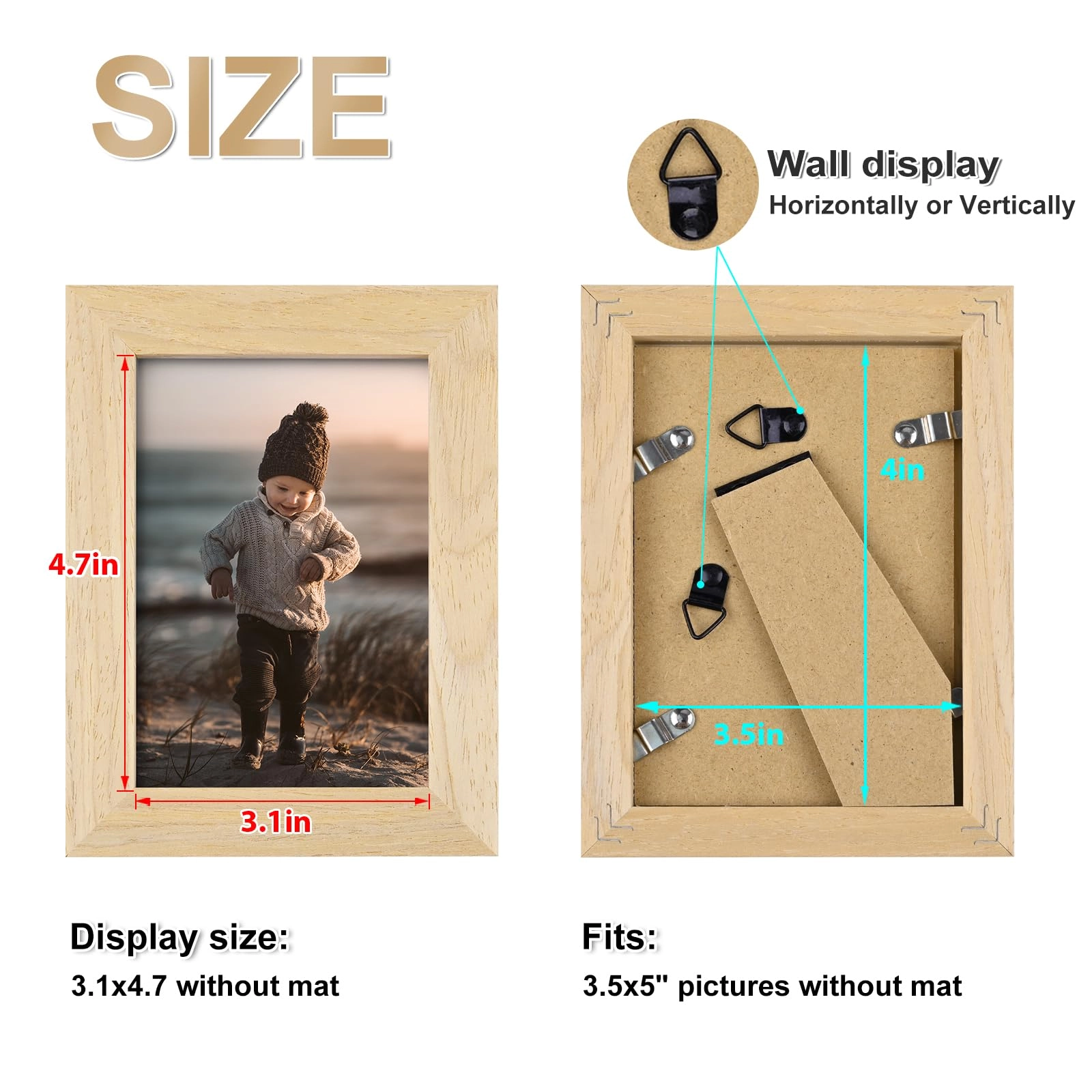 Picture Frame - 3.5x5 4 Pack