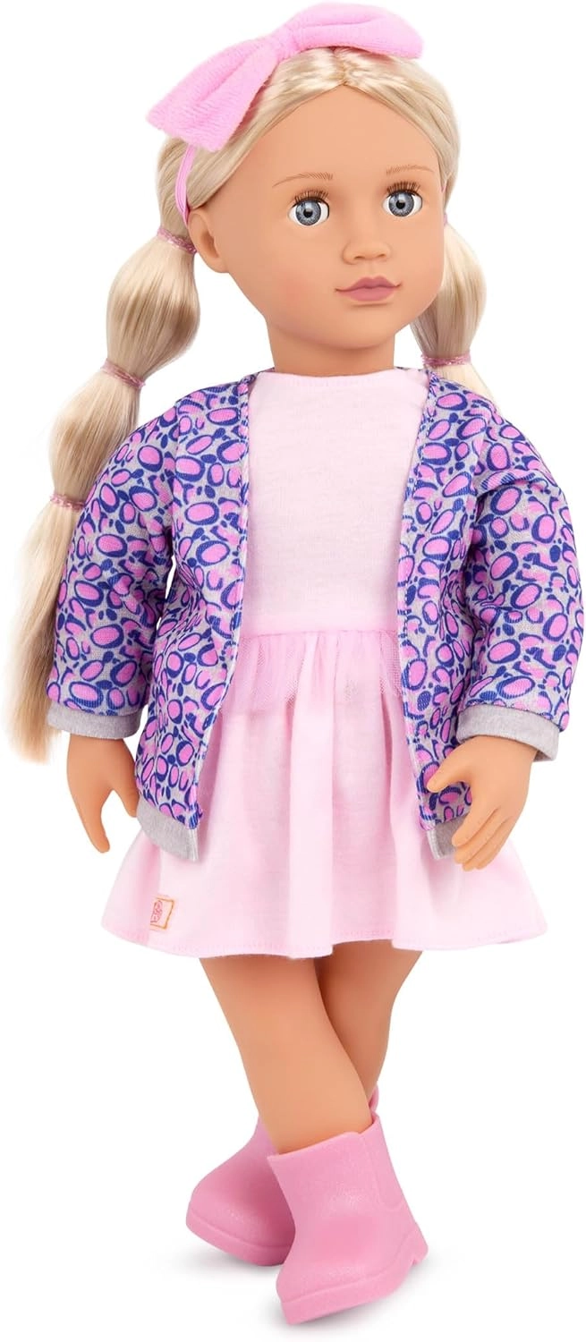 Our Generation Joana Doll - 18-inch Leopard Print Cardigan Ages 3+