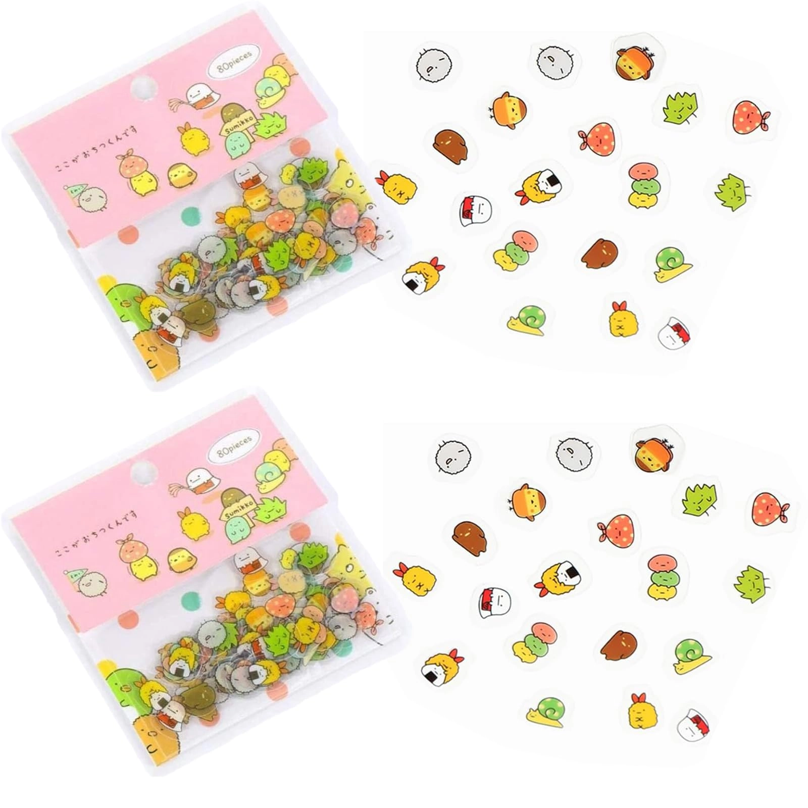 ranyunsyz Japanese Stationery Stickers - 160 pcs