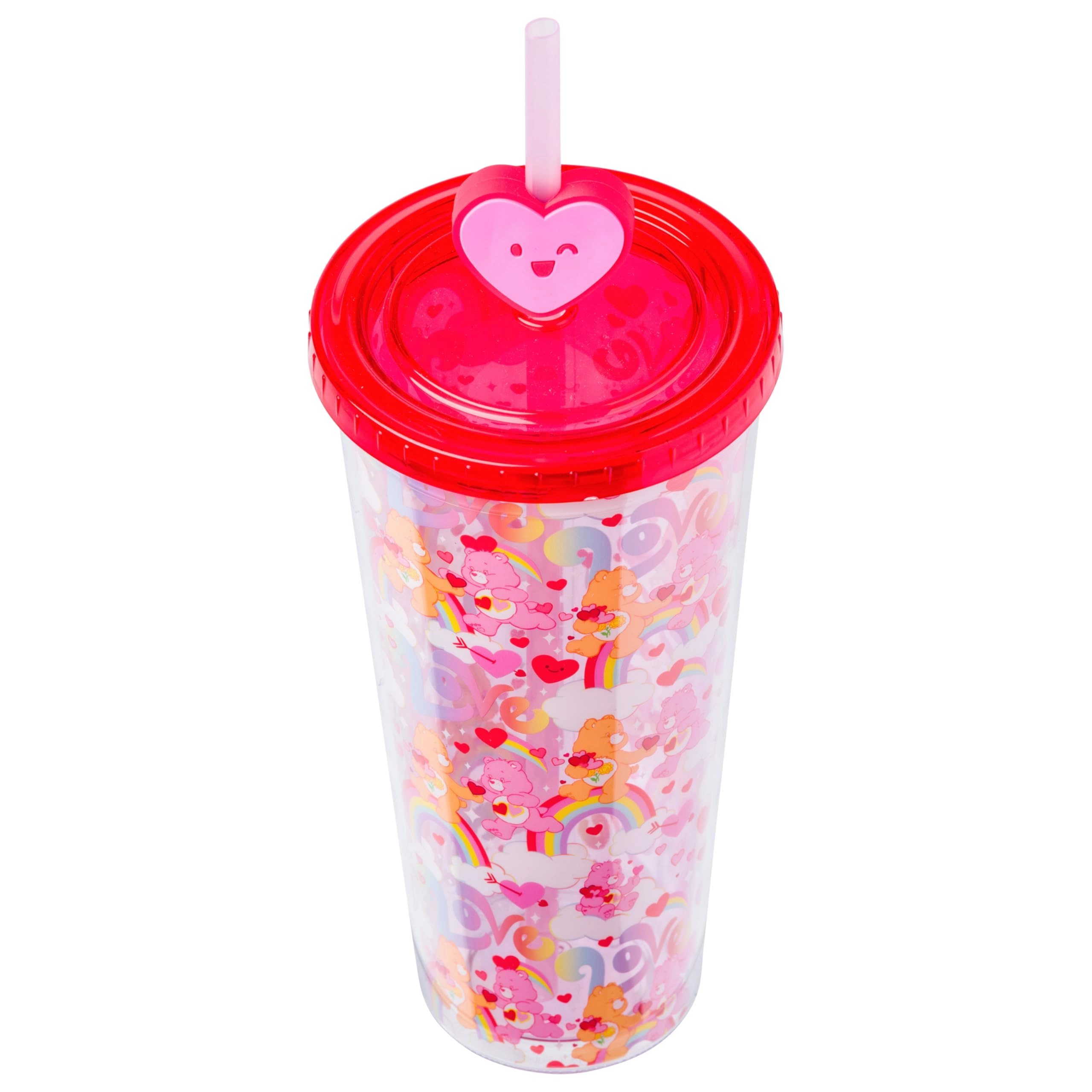 Care Bears Plastic Mug - 1.0 pcs Lid Straw