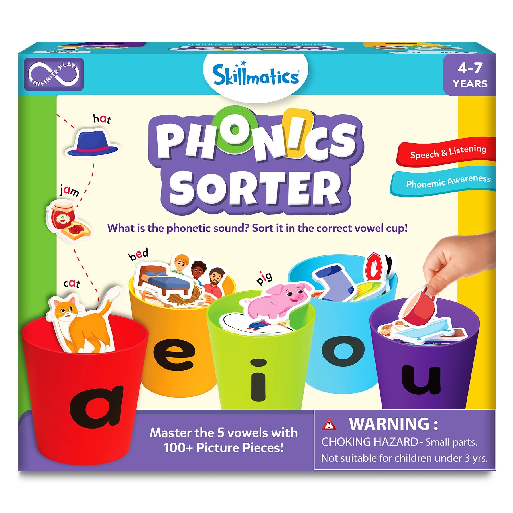 Grasper Global Private Limited Phonics Sorter - Ages 4, 5, 6, 7 100+ pieces