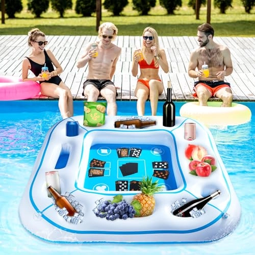 Floating Pool Games Table - Large Pool Game Table Set