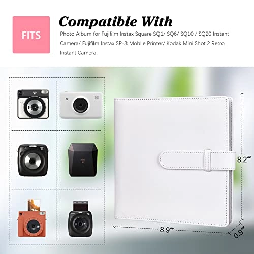 Instax Square 288 Pockets Faux Leather Photo Album