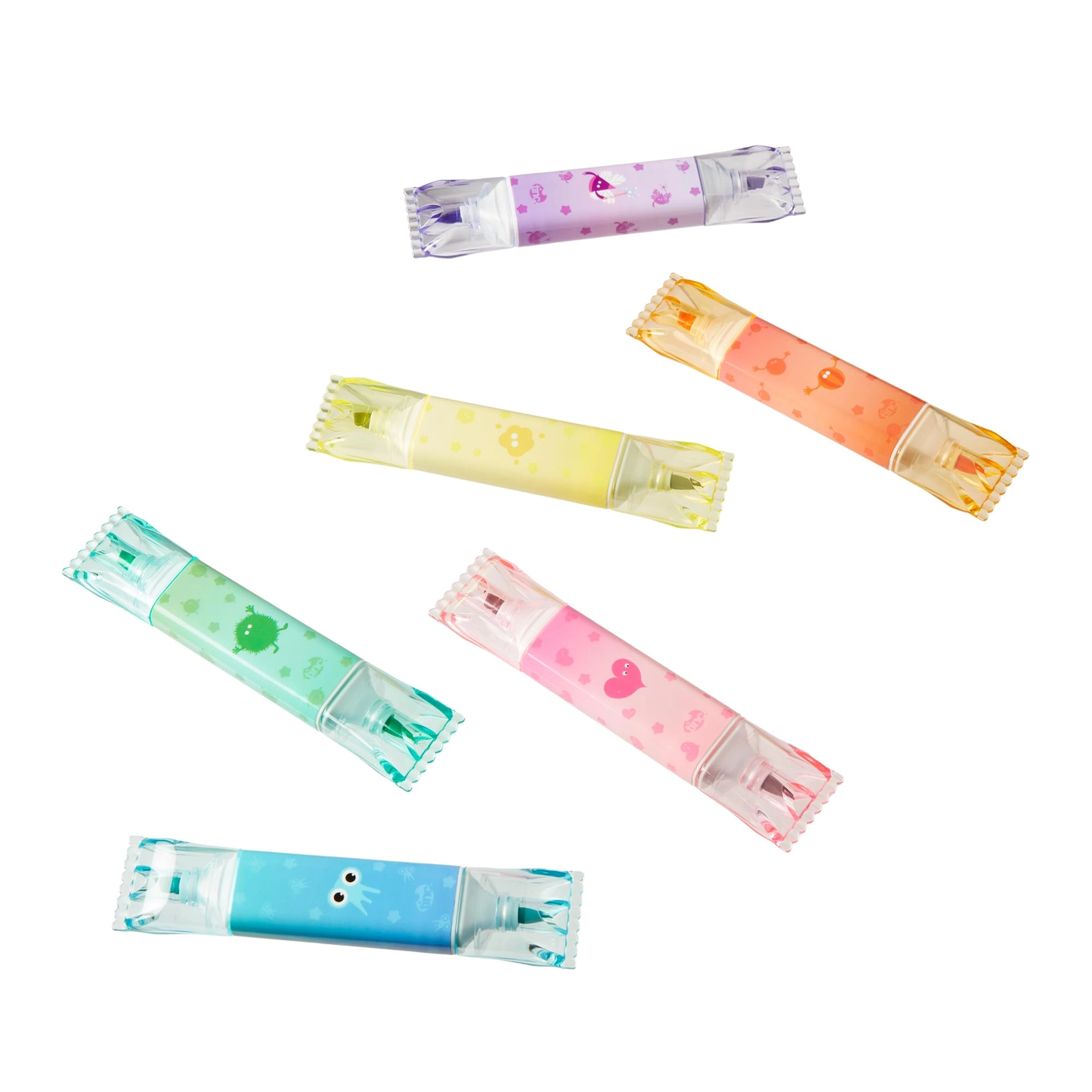 Jumbo Sweetie Shaped Highlighters - Multicolor double tip