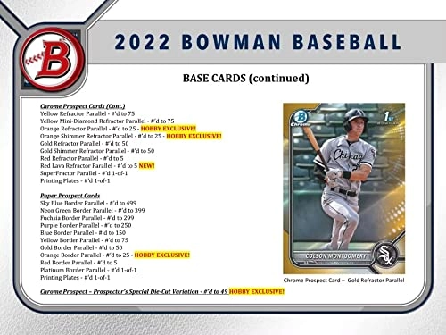 Bowman Baseball Mega Box - 50pcs