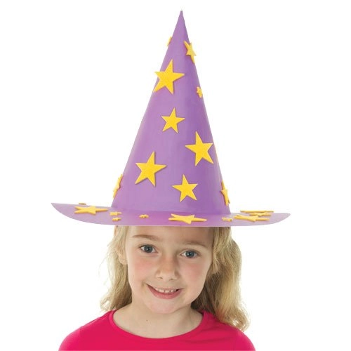Coloured Witch & Wizard Hats - 29cm Pack of 3 Suitable for 3 years to 9 years