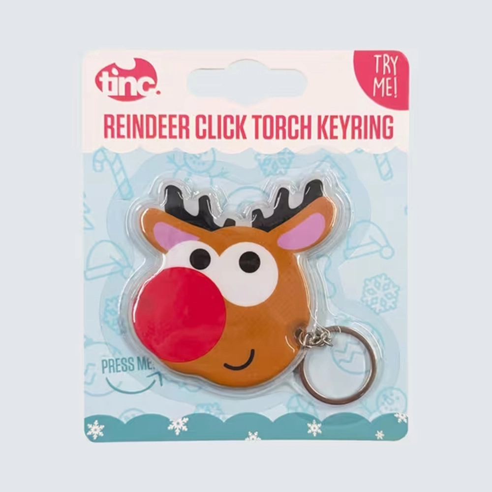 Reindeer Click Torch Keyring