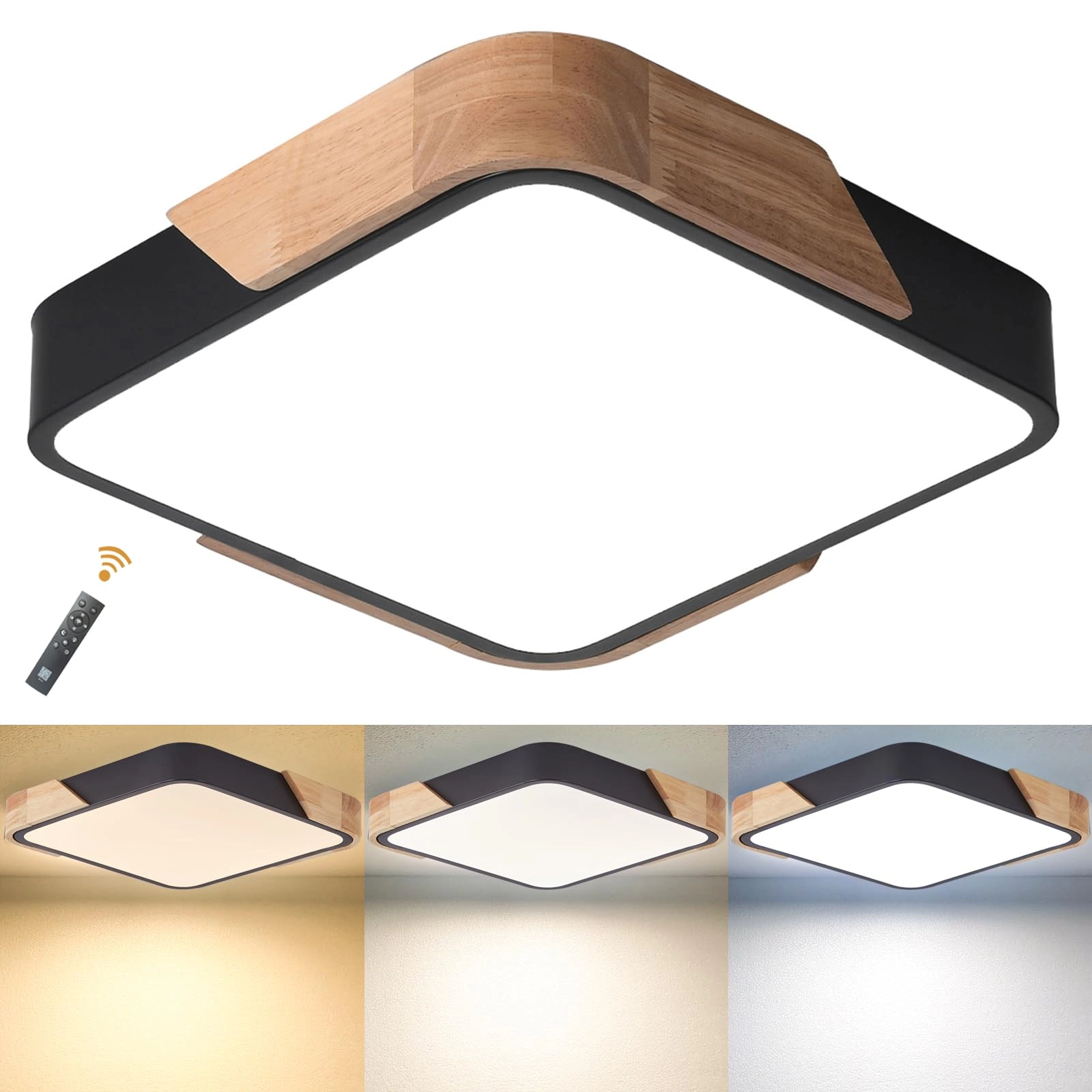 Flush Ceiling Light - 6000K 4000K 3000K Dimmable