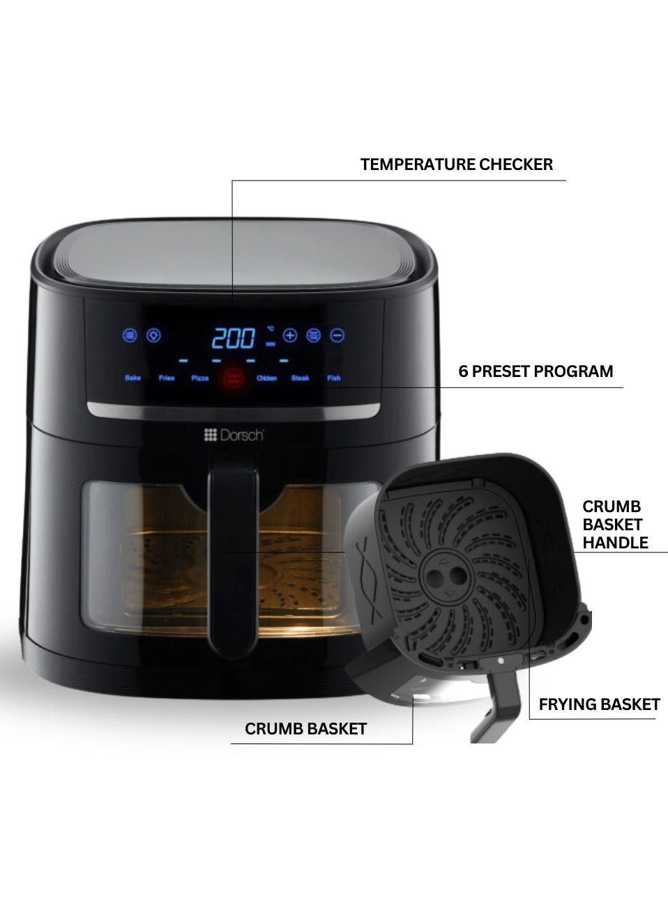 Windowed Air Fryer AF-600