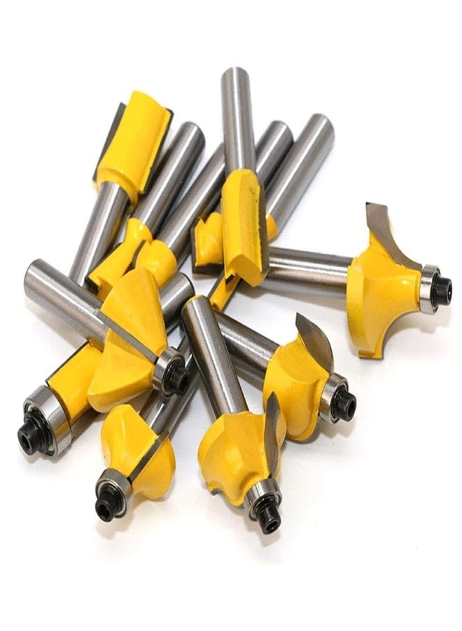 Router Bit Set - 6mm 1/4" 12pcs
