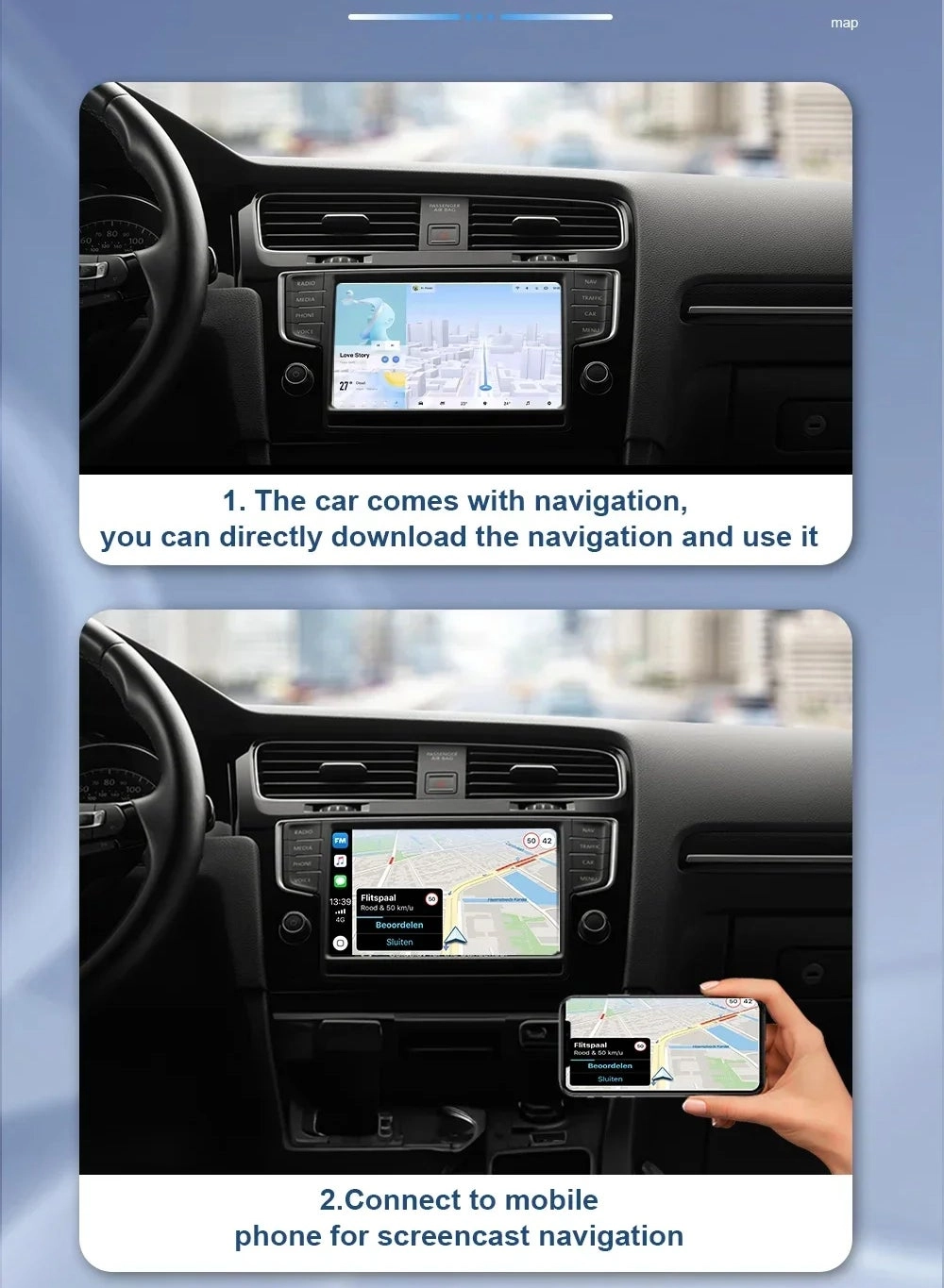 Wireless Carplay Adapter - Wireless Apple iPhone Android Phone