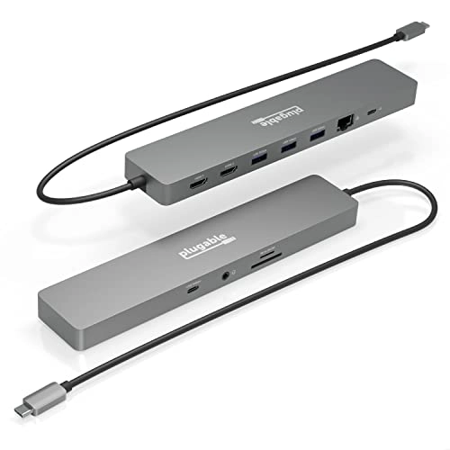Plugable USBC Hub - 11in1 100W Dual 4K 60Hz HDMI