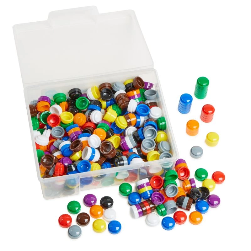 edxeducation Stacking counters - Suitable for 12-3 years 500 pieces