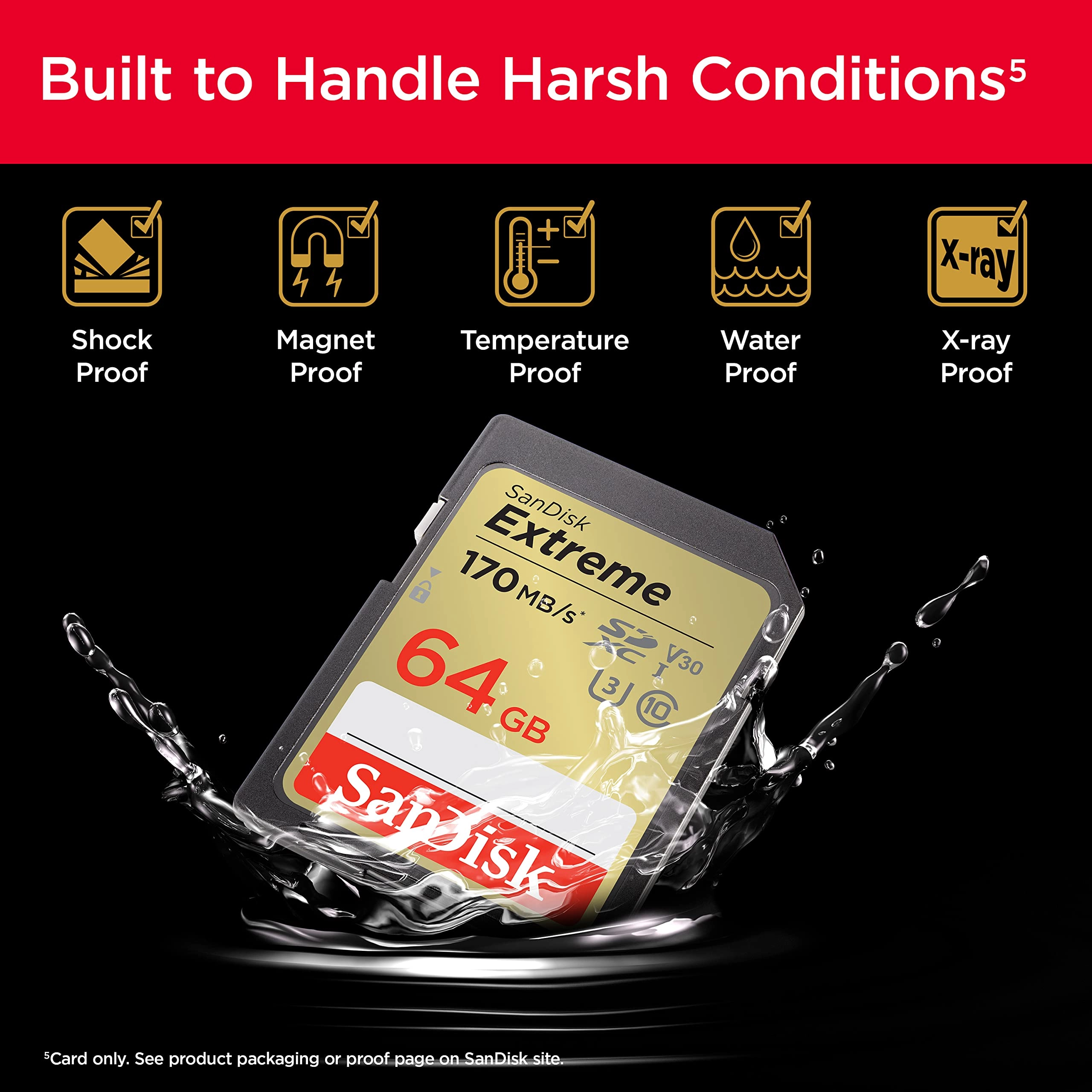Extreme SDXC UHS-I 64GB 170 Mb/s
