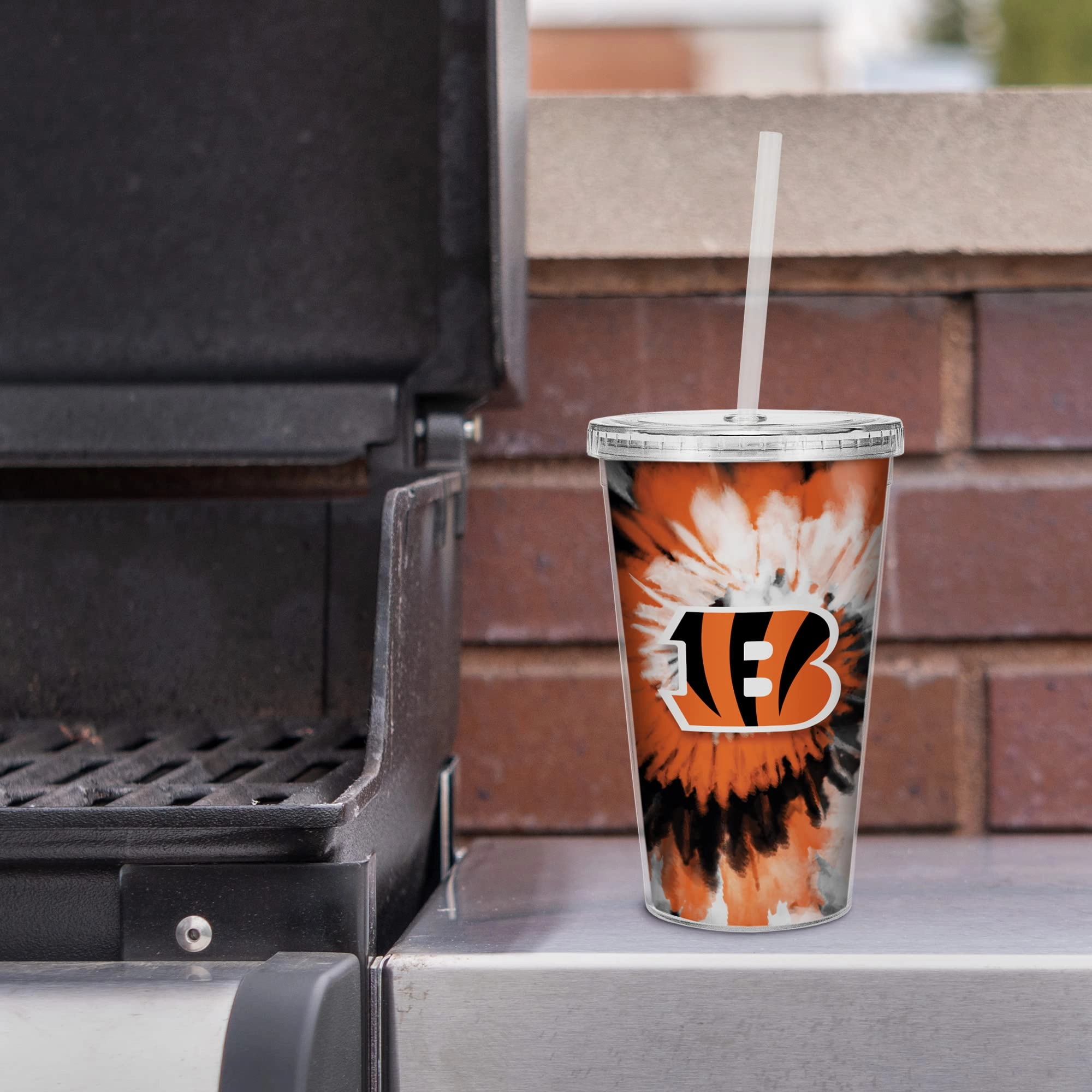 NFL Football Metallic Tie Dye Tumbler - 473ml