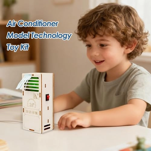 Air Conditioner Model Kit - Wood 5.5 x 4.5 x 13.2 cm