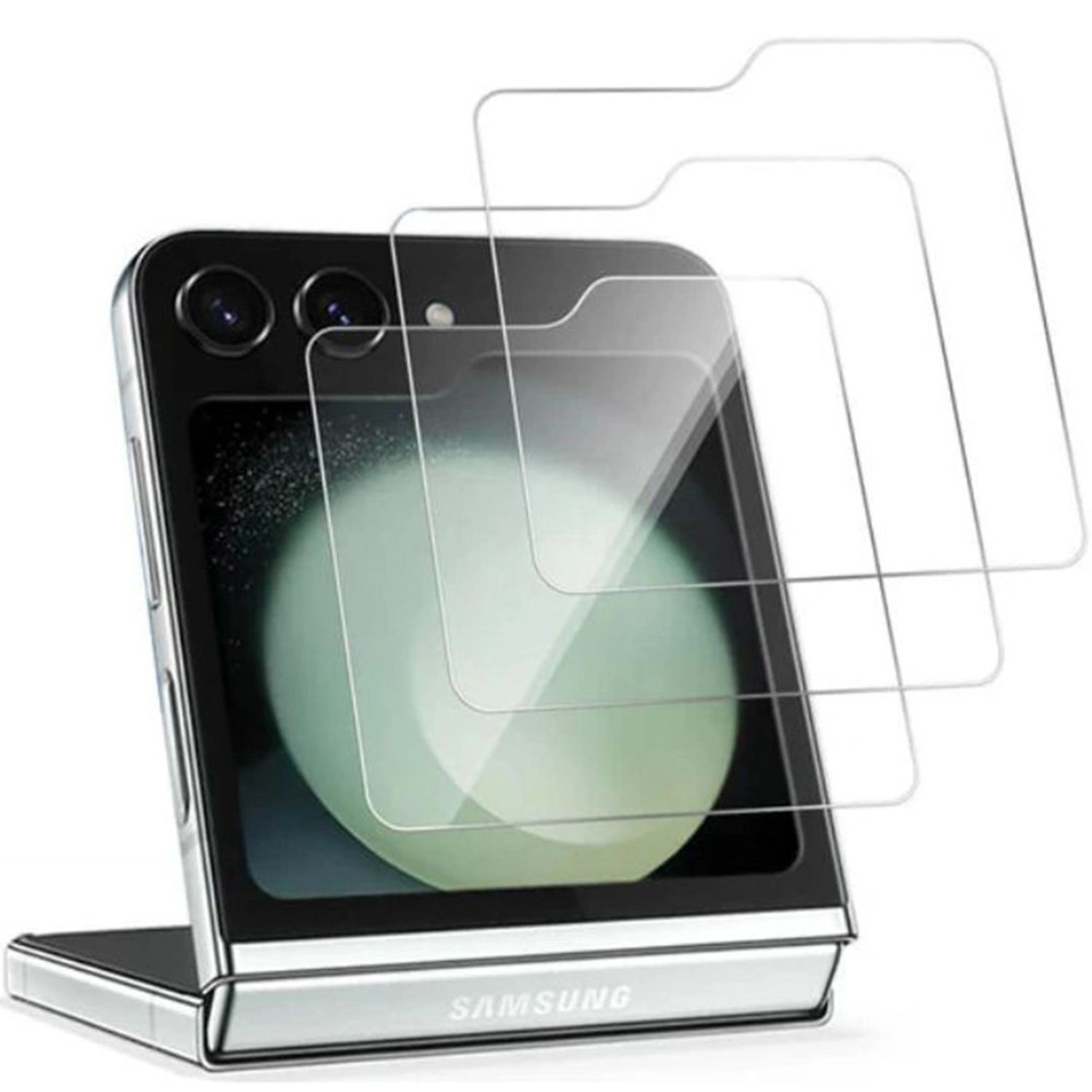 Clear Tempered Glass Screen Protector for Samsung Galaxy Z Flip7