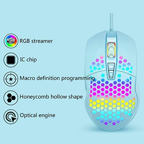 Hollow Honeycomb Gaming Mouse - USB