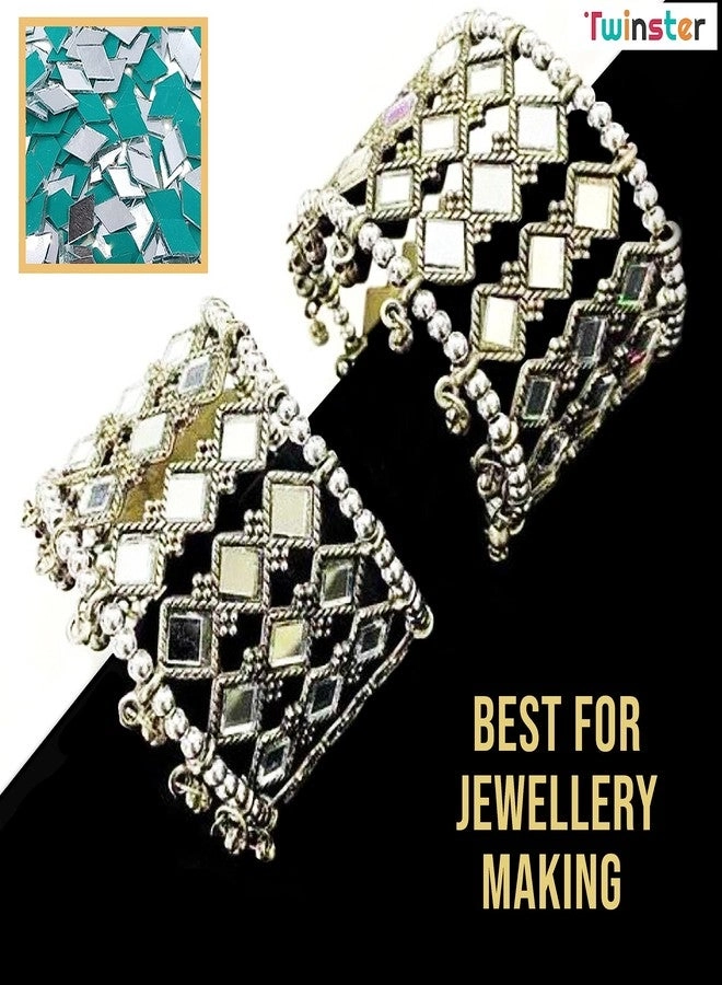 Mirror for Craft Work - 4 Big Size Mirror 100 Pieces Each and 6 Small Mirror 200 Pieces Each Kit