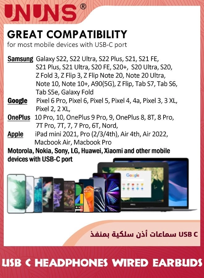 Type C Wired Earbud Pack