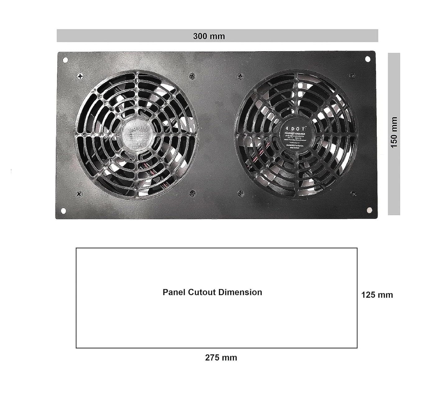 ExhaustIntake Cooling System - Dual 120mm