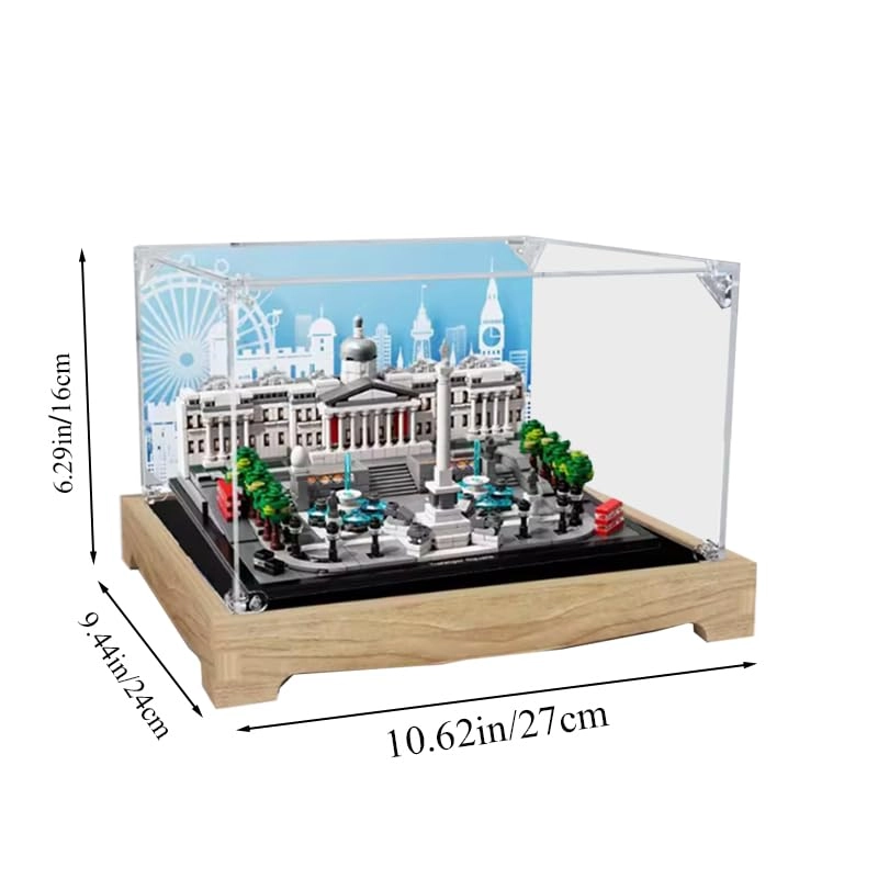 Display Case for LEGO Architecture Trafalgar Square 21045 - Acrylic