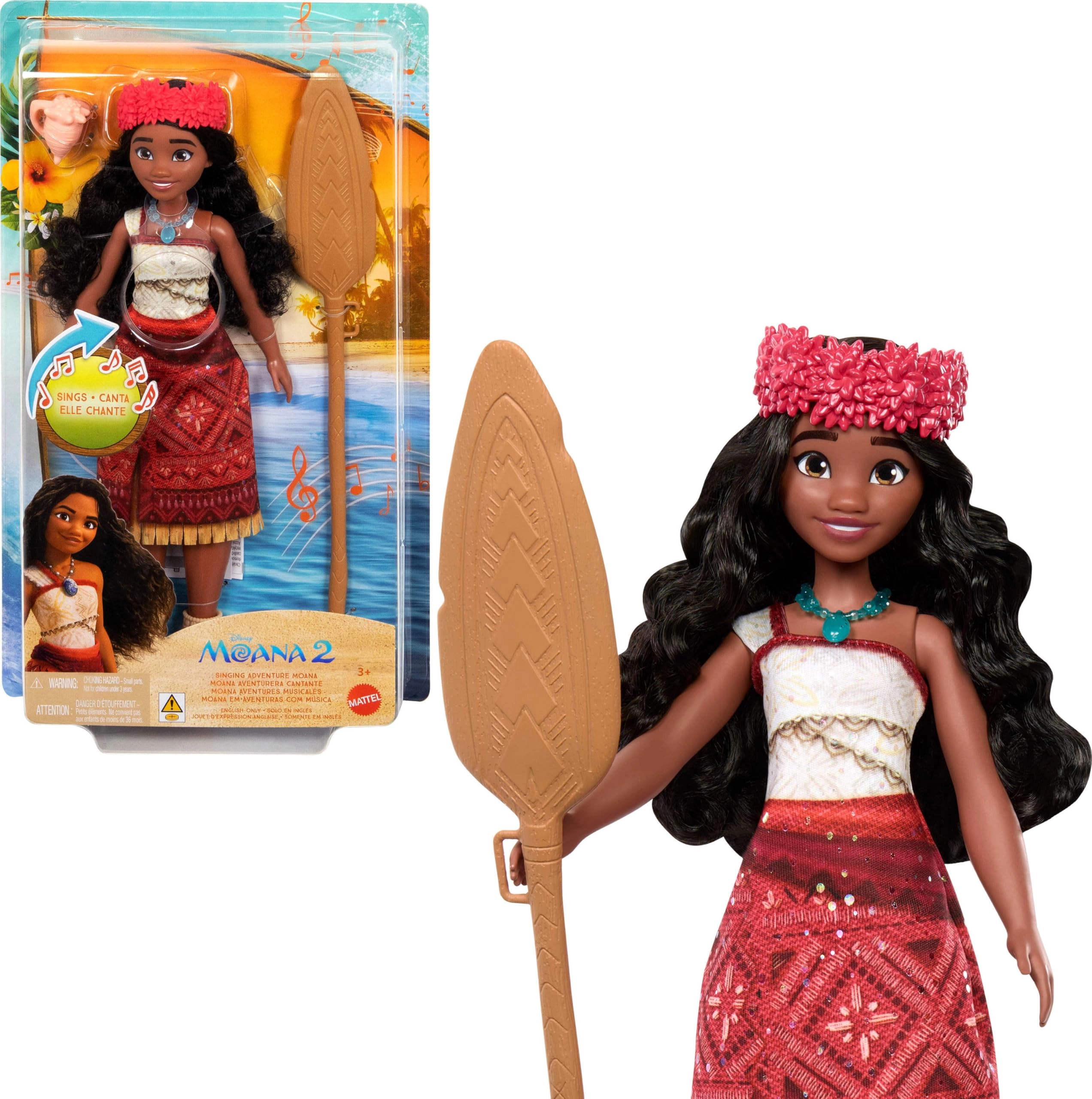 Mattel Moana Adventure Doll - Singing Signature Outfit 4 Languages