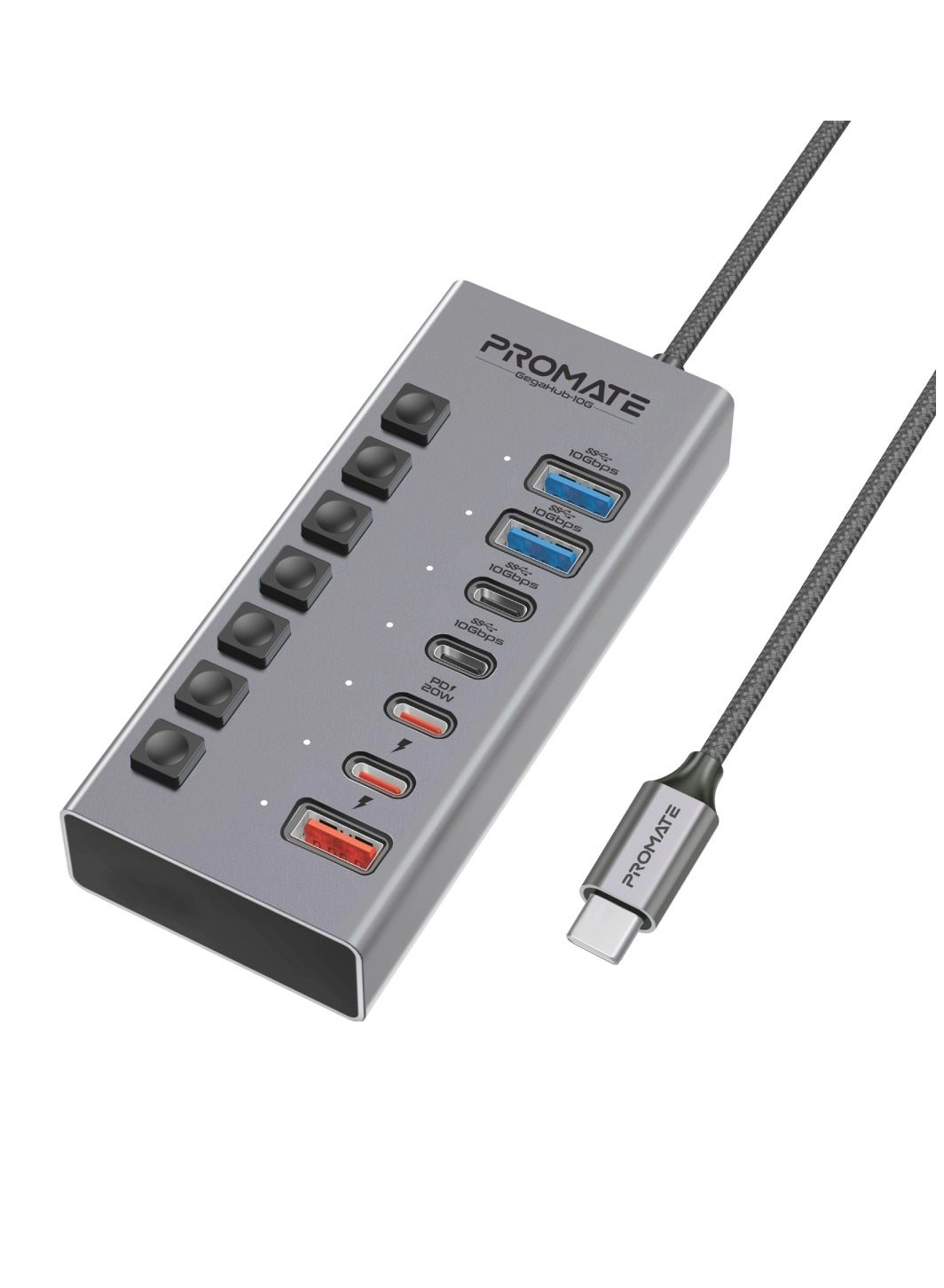 Promate GegaHub-10G - USB Type C