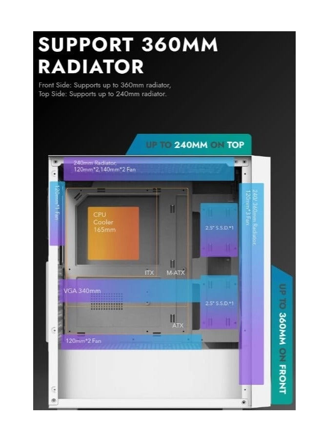 DK260 - Tempered Glass Mid-Tower