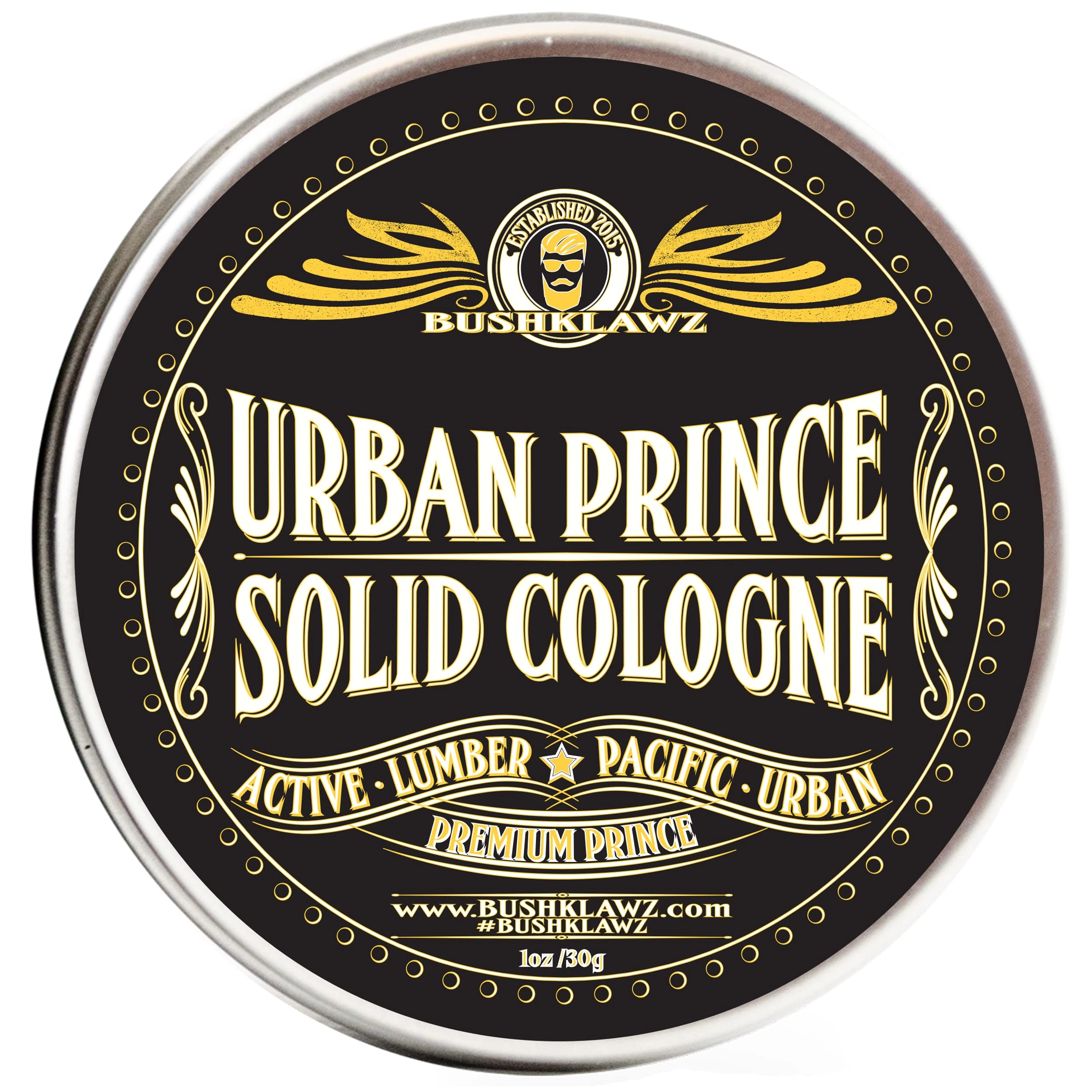 BushKlawz Urban Prince Solid Cologne Balm - 30 Milliliters