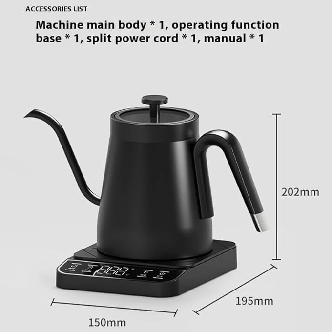 Gooseneck Temperature Control Electric Kettle
