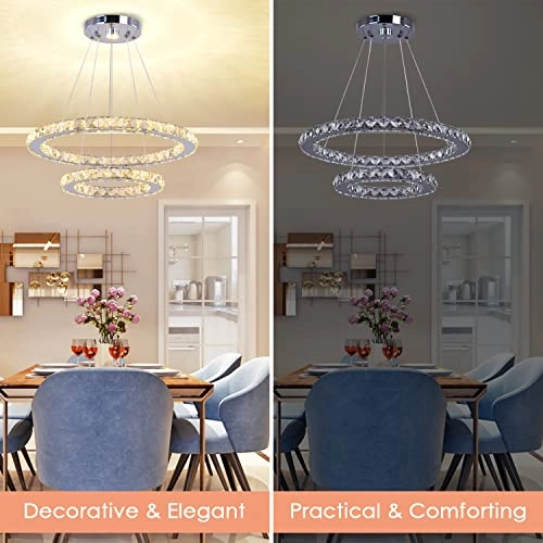 Modern Ring Chandelier - Cool White 6000K NON-DIMMABLE