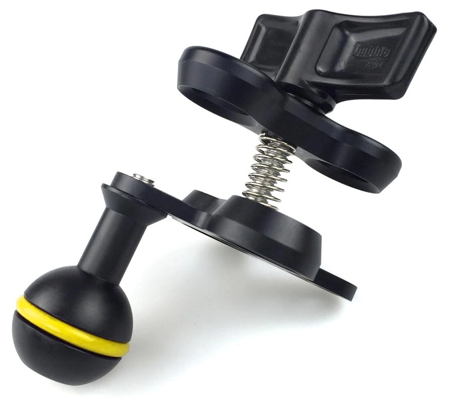 Sea frogs 1-inch Ball Arm - Aluminum Clamp Black Yellow