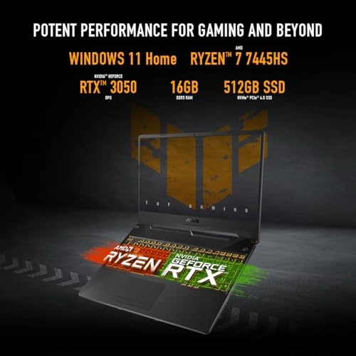 TUF Gaming A15 FA506NCG-B165W - 15.6'' Ryzen 7 7445HS 16GB DDR5 512GB SSD