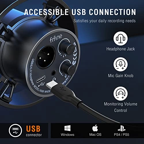 K688P XLR+USB Microphone