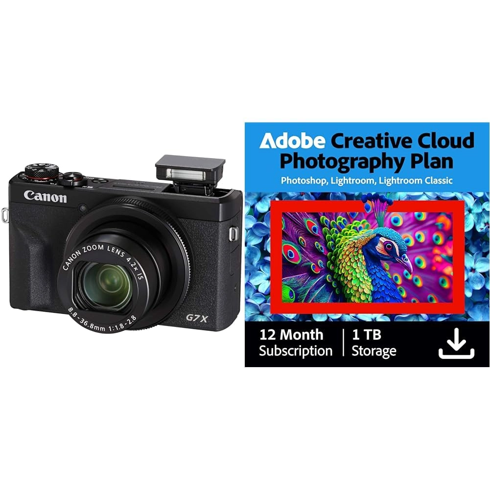 Canon PowerShot G7 X Mark III + Creative Cloud Pro Photography Plan