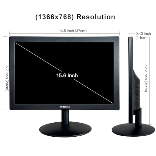 Small PC Monitor - 1366x768 15.6 Inches