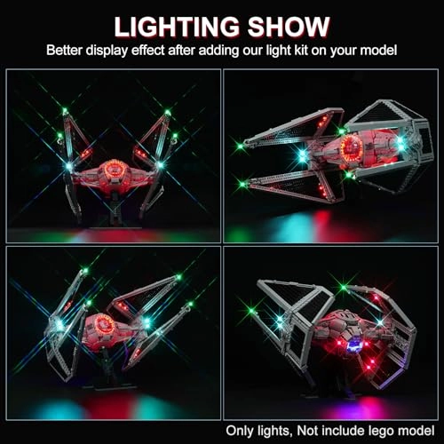 LED Lighting Kit for Star Wars TIE Interceptor - 75382 Classic Version