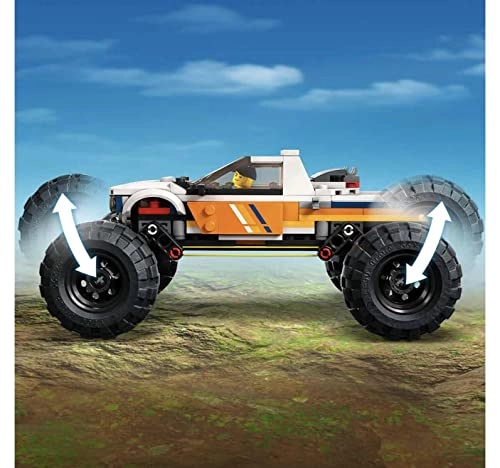 City 4x4 Off-Roader Adventures Camping Set (60387) - Monster Truck Style Working Suspension