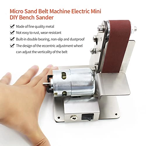 Electric Mini Vertical Belt Sander - 96W 220V Fixed-Angle Sharpener