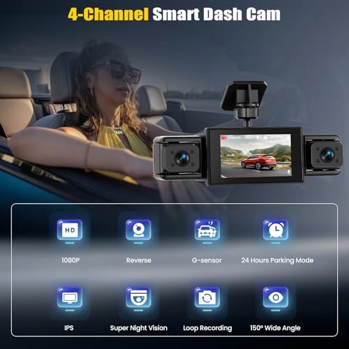 4 Channel Dash Cam - 1080p