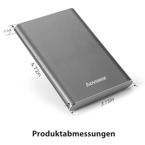 Portable External Hard Drive - 5400 RPM 1TB 2.5-inch HDD