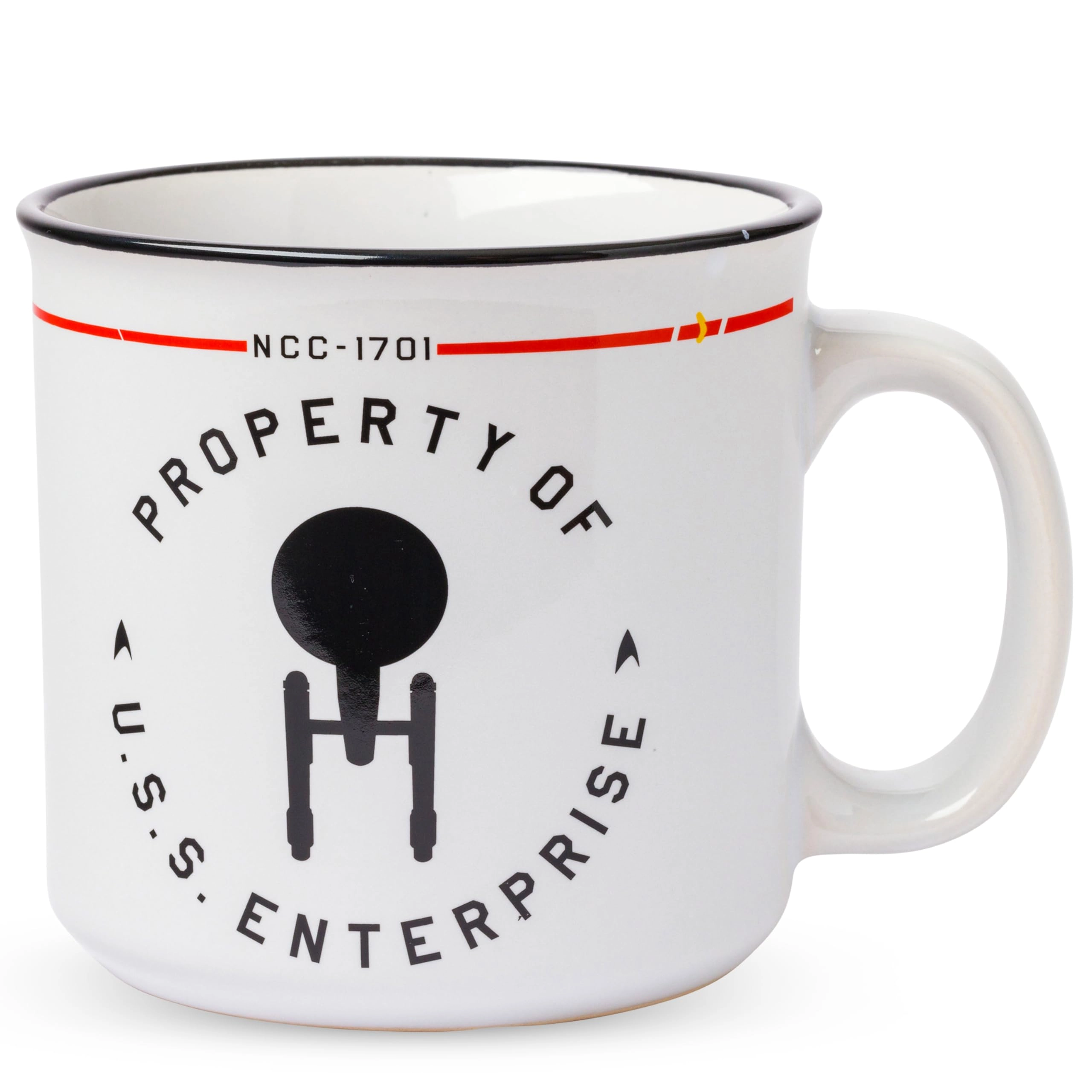 Silver Buffalo Star Trek NCC-1701 Property of The USS Enterprise Ceramic Mug - 1 pcs