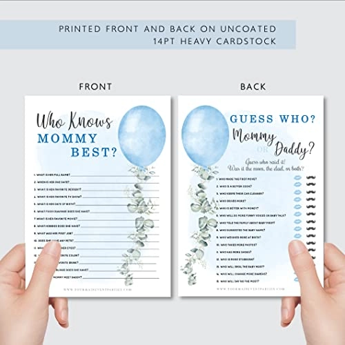 Boy Baby Shower Games - English