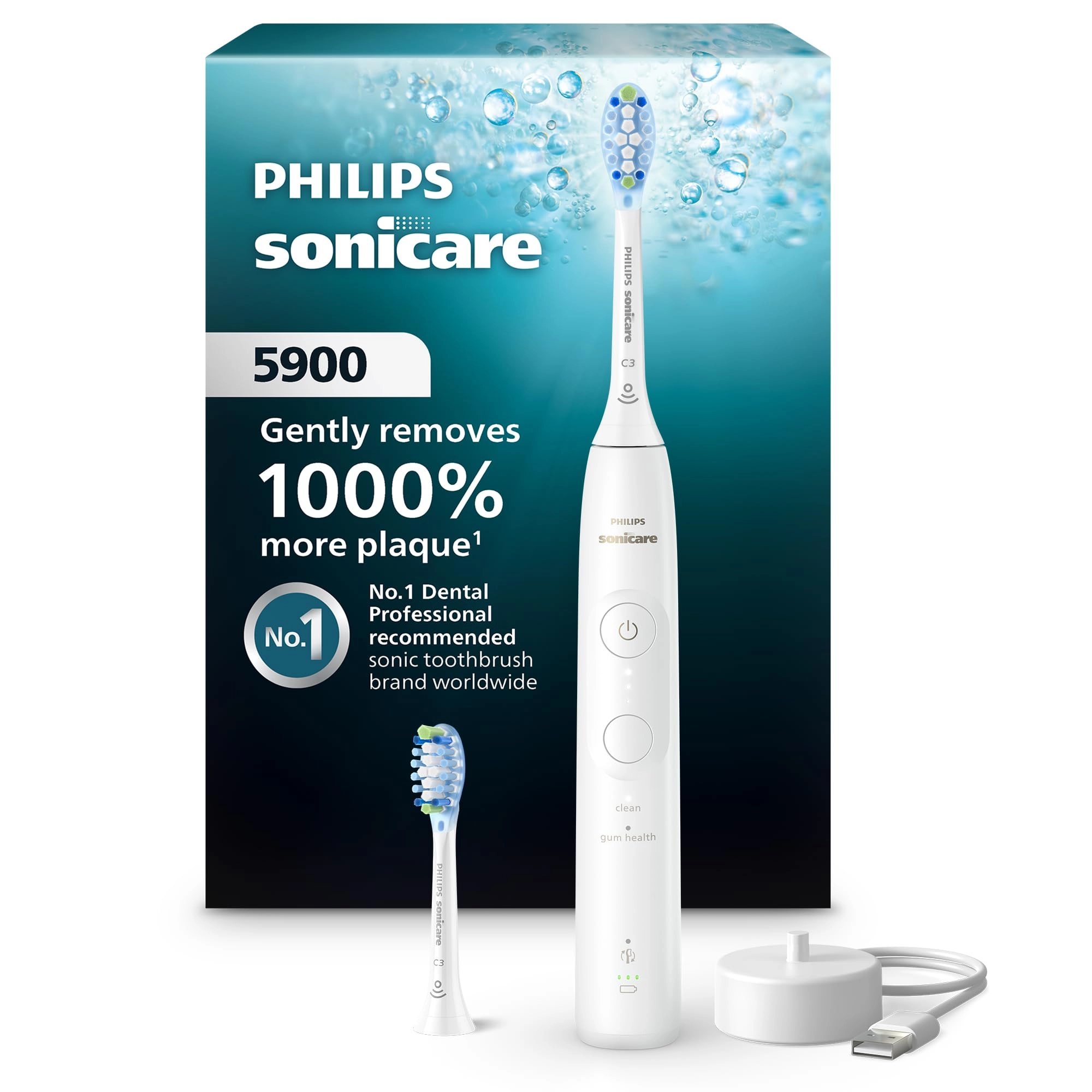 Philips Sonicare 5900 Series - Rechargeable Pink 6 Brushing Settings